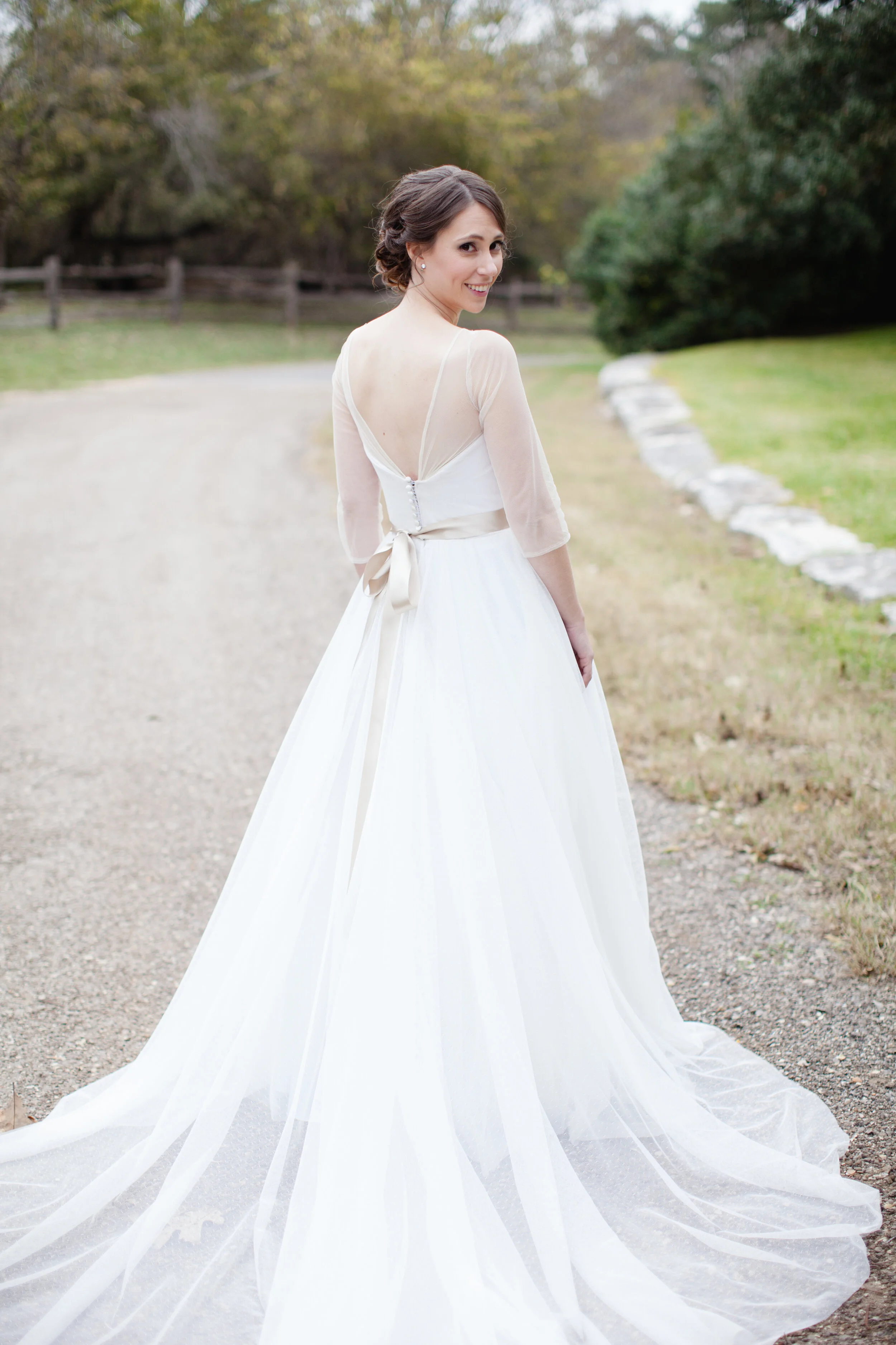 Swiss dot lace wedding cheap dress